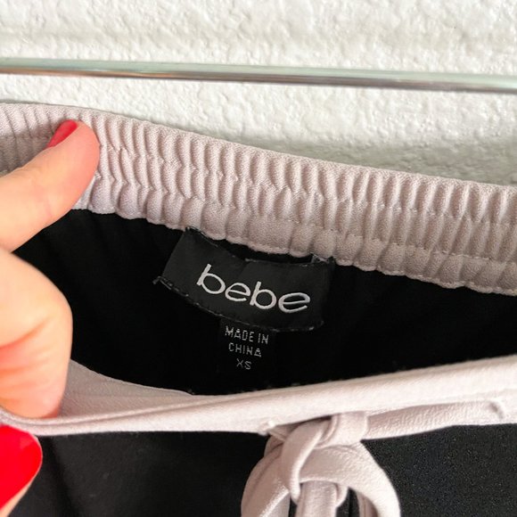 Bebe Black & Tan Track Pants Joggers - the perfect outfit for travel days - Picture 10 of 12